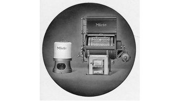 Die ersten kohle- und gasbefeuerten Trommelwaschmaschinen
